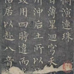 Calligraphy Appreciation Liu Gongquan's regular script "Lu Shiheng Plays Lianzhu"