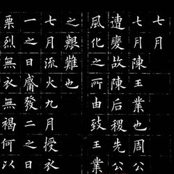 Late Qing Dynasty Feng Yuji's regular script