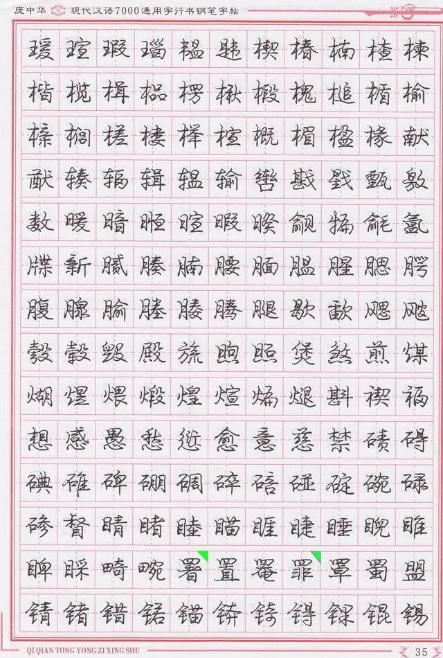 庞中华钢笔字帖