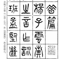 Appreciation of Seal Script of Yang Yisun's "Zai Xi Pian"