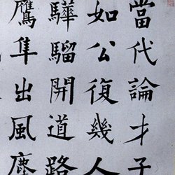 Appreciation of Calligraphy He Shaoji Regular Script "Three Poems of Du Fu"