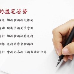 Detailed explanation of hand force point when writing, correct pen holding posture