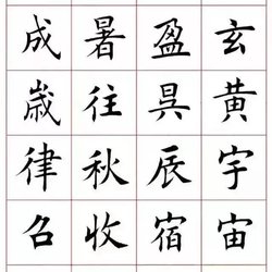 Calligraphy Appreciation Tian Yunzhang "Thousand Characters in Regular Script"