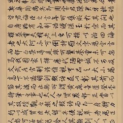 Appreciation of Dong Qichang's regular script "Zi Gao Shen Tie" calligraphy