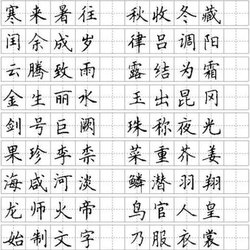 Appreciation of the pen copybook of "Thousand Characters", share on 15 practice calligraphy network