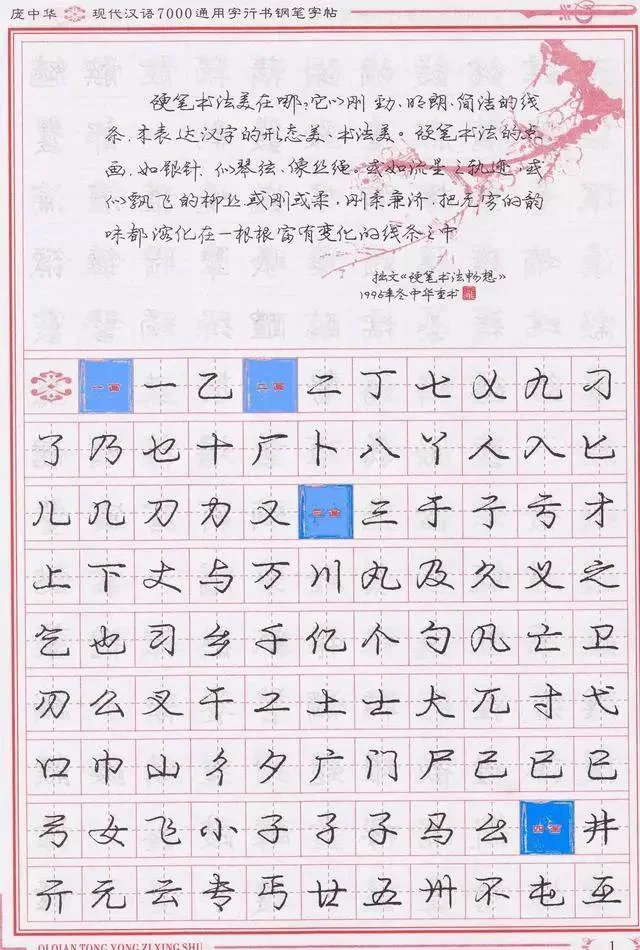 庞中华钢笔字帖